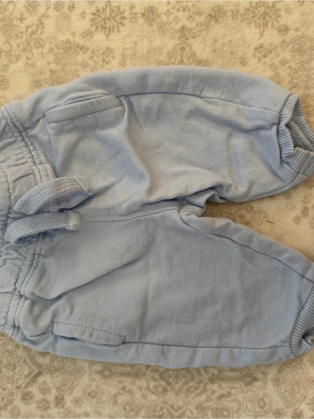 NWT BUNDLE Carters 3 Baby Jogger Pants Trio - Blue, Cream, Pink